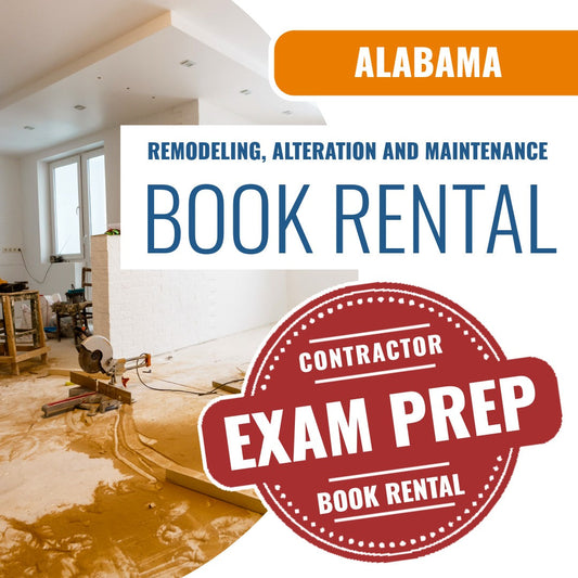 Alabama Remodeling, Alteration and Maintenance Contractor - Books & Courses Rental Package