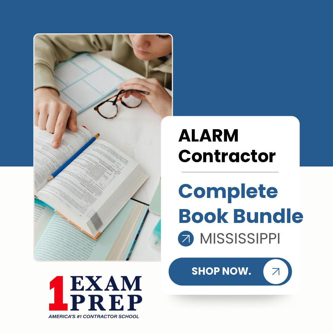 Mississippi Alarm Contractor Exam Complete Book Bundle
