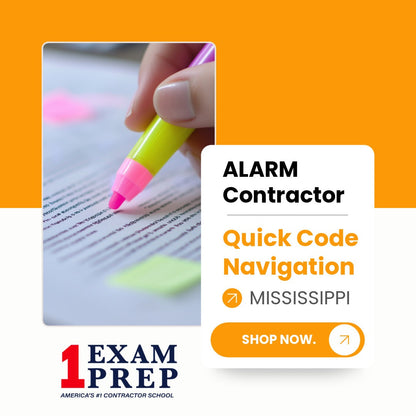 Mississippi Alarm Contractor Exam Quick Code Navigation