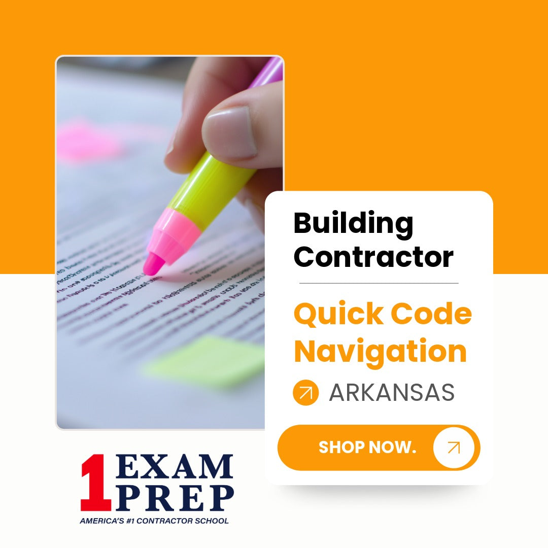 Arkansas Building Contractor Exam Quick Code Navigation