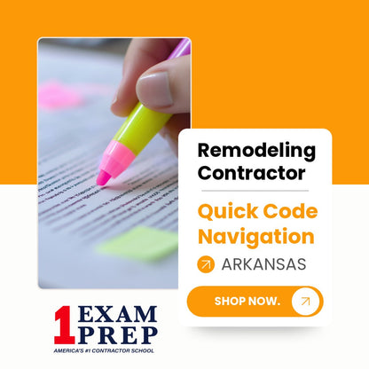 Arkansas Remodeling Contractor Exam Quick Code Navigation