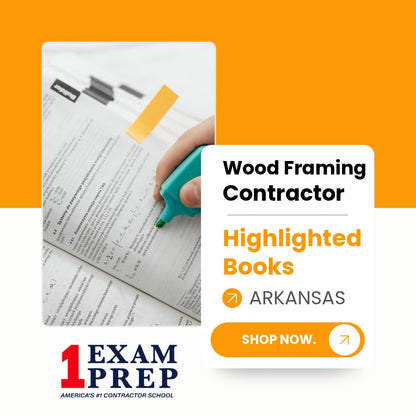 Arkansas Wood Framing Contractor Exam Highlighted Books