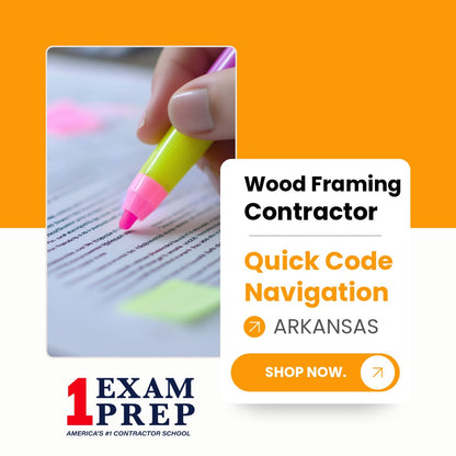 Arkansas Wood Framing Contractor Exam Quick Code Navigation