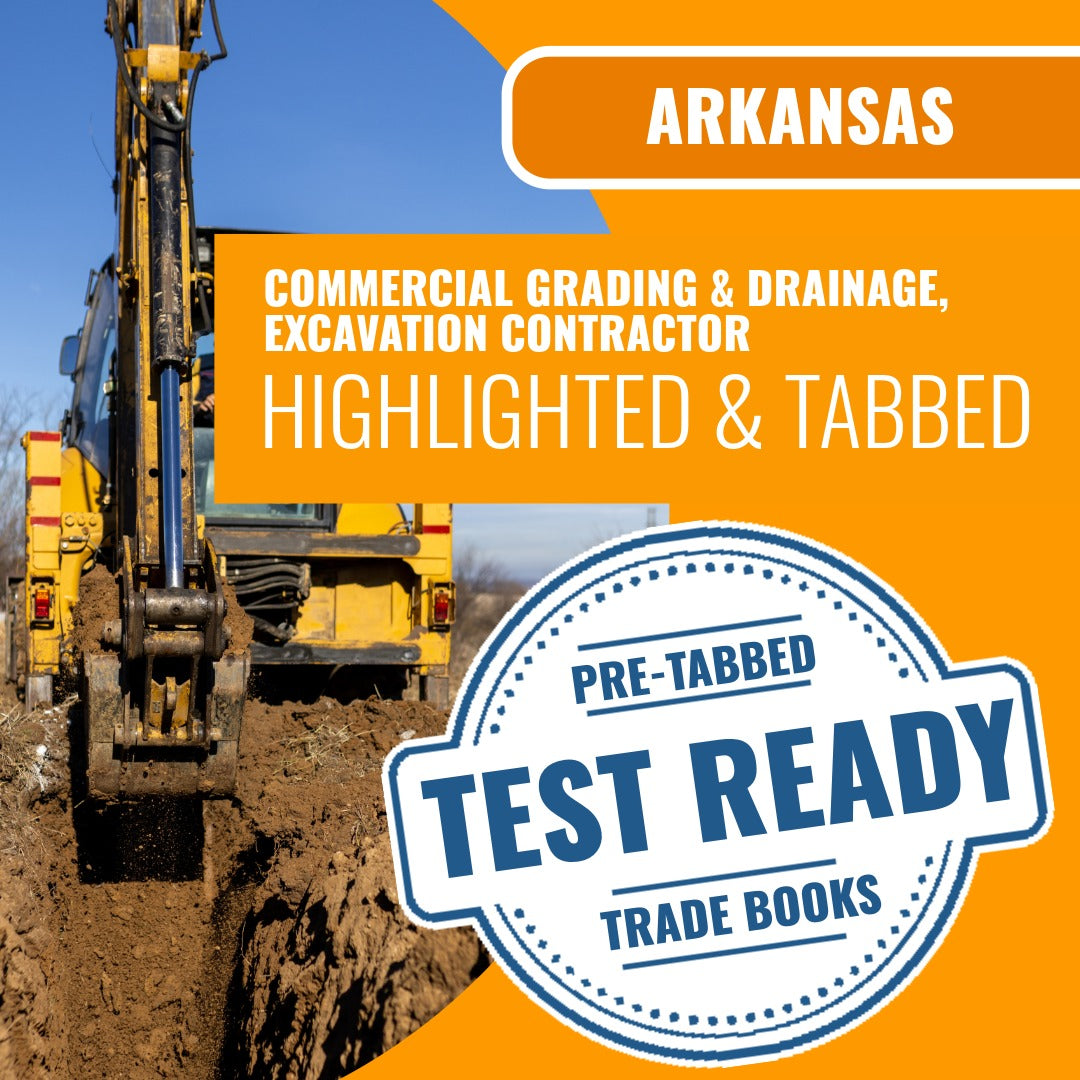 Arkansas Commercial Grading & Drainage, Excavation Contractor - Online Exam Prep