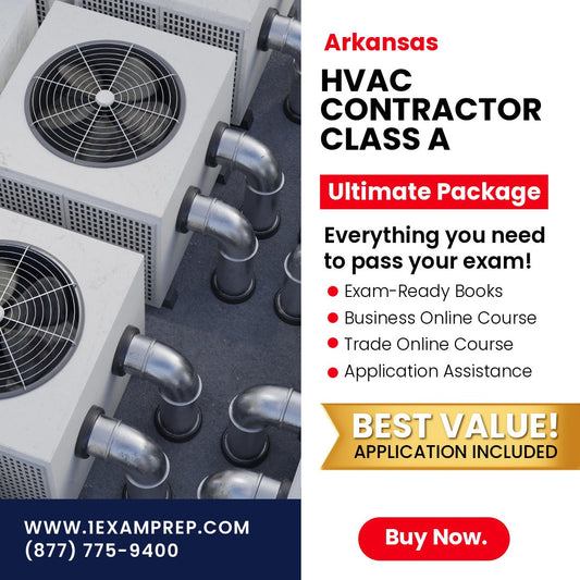 Arkansas Class A HVACR Contractor Ultimate Exam Prep Rental Package