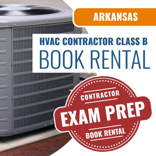 Arkansas Class B HVACR Contractor - Books & Courses Rental Package