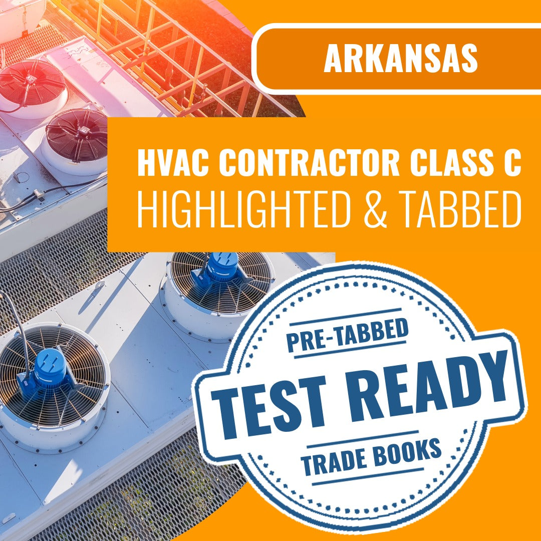 Arkansas Class C HVACR Contractor Highlighted & Tabbed Book Package