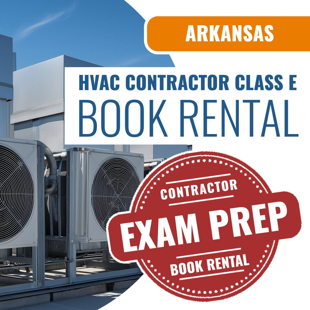 Arkansas Class E HVACR Contractor  - Books & Courses Rental Package