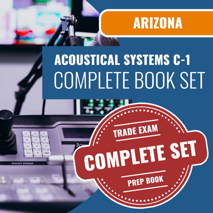 Arizona Acoustical Systems Commercial Contractor (C-1 ) Exam Book Package
