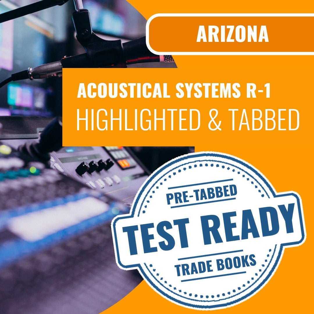 Arizona Acoustical Systems Residential Contractor (R-1) Highlighted & Tabbed Book Package