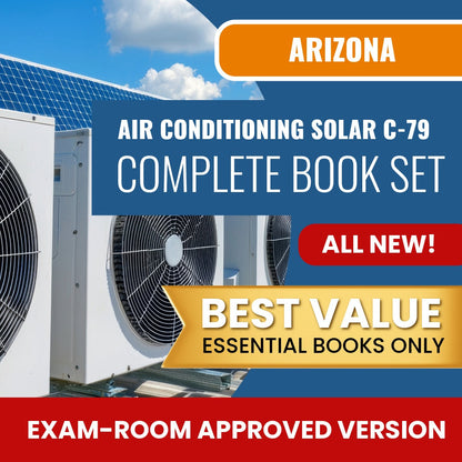 Arizona Air Conditioning and Refrigeration, Including Solar Commercial Contractor (C-79) Books Allowed into Exam Package