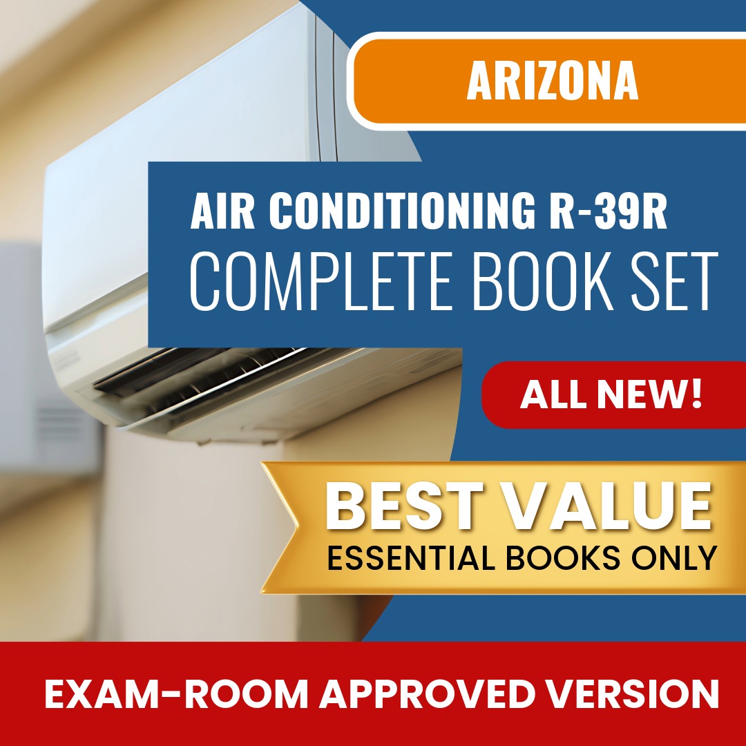 Arizona Air Conditioning and Refrigeration Residential Contractor (R-39R) Books Allowed into Exam Package