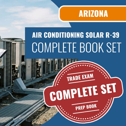 Arizona Air Conditioning and Refrigeration, Including Solar Residential Contractor (R-39) Exam Book Package