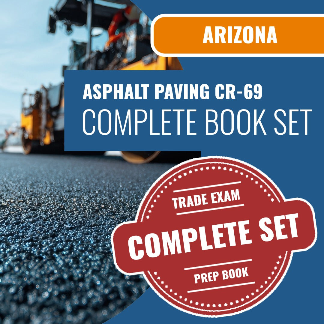 Arizona Asphalt Paving Residential / Commercial Contractor (CR-69) Exam Book Package