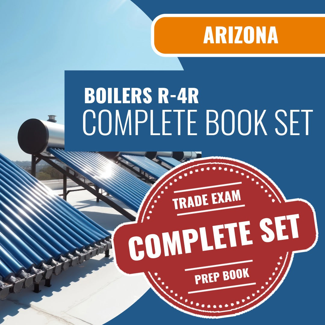 Arizona Boilers Residential Contractor (R-4R) Exam Book Package