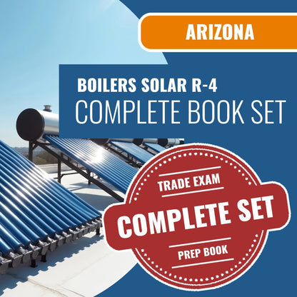 Arizona Boilers, Including Solar Residential Contractor (R-4) Exam Book Package
