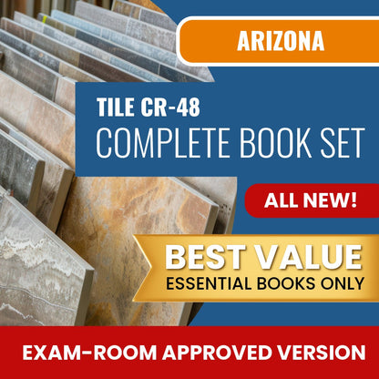 Arizona Ceramic, Plastic and Metal Tile Residential / Commercial Contractor (CR-48) Books Allowed into Exam Package