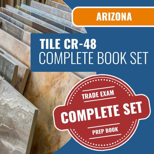 Arizona Ceramic, Plastic and Metal Tile Residential / Commercial Contractor (CR-48) Exam Book Package