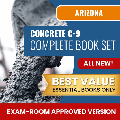 Arizona Concrete Commercial Contractor (C-9) Books Allowed into Exam Package