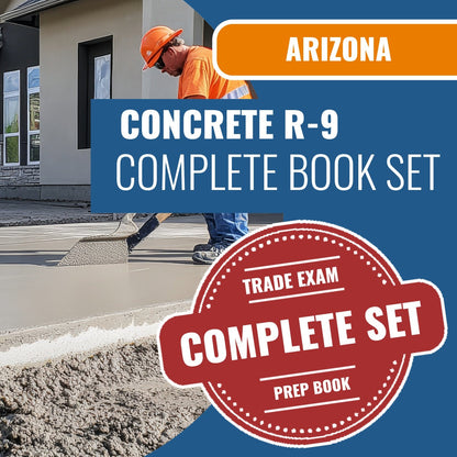 Arizona Concrete Residential Contractor (R-9) Exam Book Package