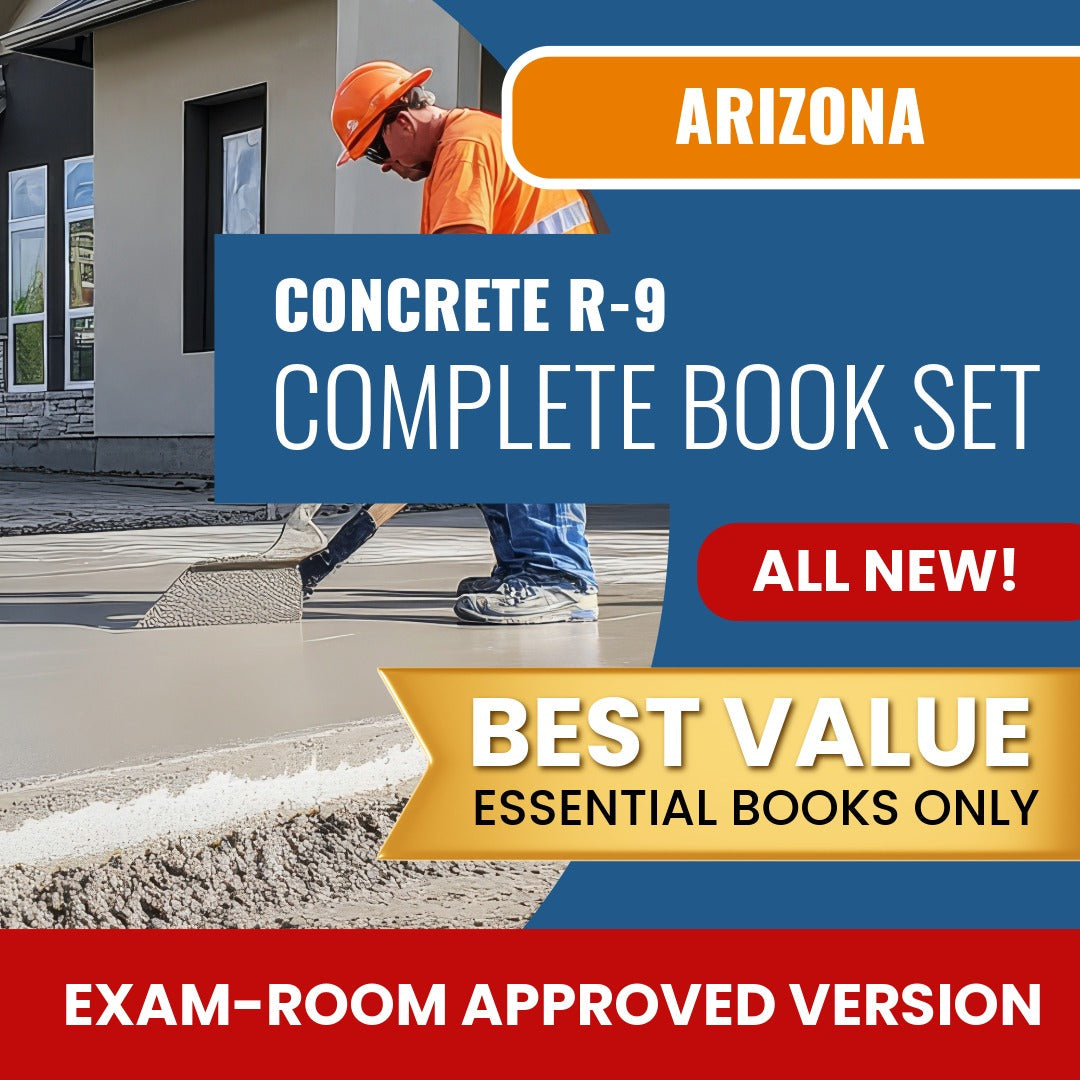 Arizona Concrete Residential Contractor (R-9) Books Allowed into Exam Package