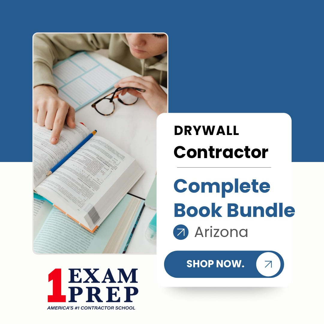 Arizona Drywall Contractor R-10 Complete Book Bundle 