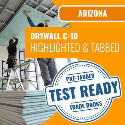 Arizona Drywall Commercial Contractor (C-10) Highlighted & Tabbed Book Package