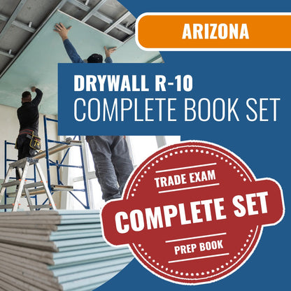 Arizona Drywall Residential Contractor (R-10) Exam Book Package