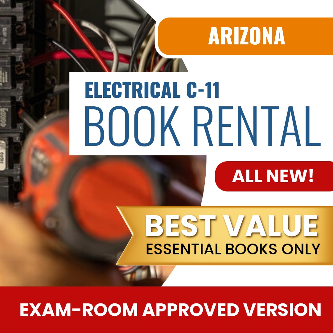Arizona Electrical Commercial Contractor (C-11) - Books & Course Rental - Exam Room Approved
