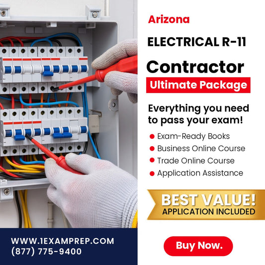 Arizona Electrical Residential Contractor (R-11) Ultimate Exam Prep Rental Package