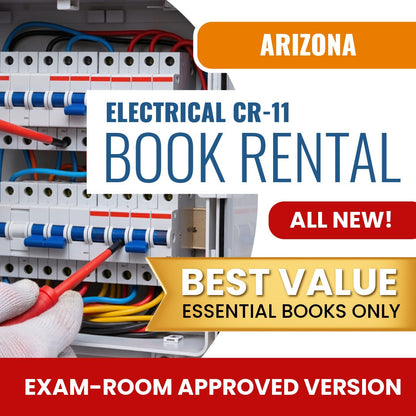 Arizona Electrical Residential / Commercial Contractor (CR-11) - Books & Course Rental - Exam Room Approved
