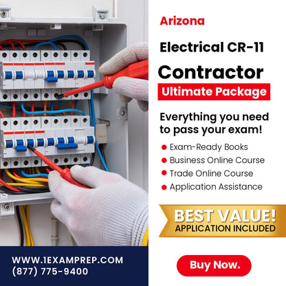 Arizona Electrical Residential / Commercial Contractor (CR-11) Ultimate Exam Prep Rental Package