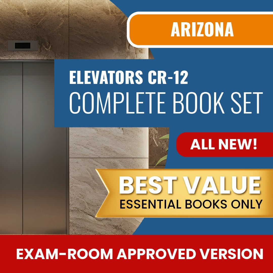 Arizona Elevators Residential / Commercial Contractor (CR-12) Books Allowed into Exam Package