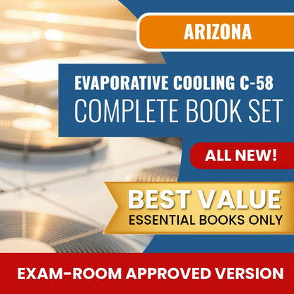 Arizona Evaporative Cooling and Ventilating Commercial Contractor (C-58) Books Allowed into Exam Package