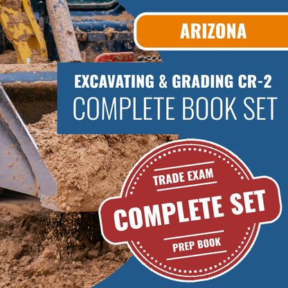 Arizona Excavating, Grading and Oil Surfacing Residential / Commercial Contractor (CR-2) Exam Book Package