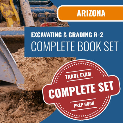 Arizona Excavating, Grading and Oil Surfacing Residential Contractor (R-2) Exam Book Package