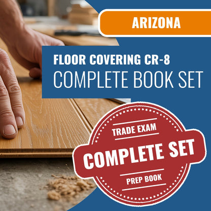 Arizona Floor Covering Residential / Commercial Contractor (CR-8) Exam Book Package
