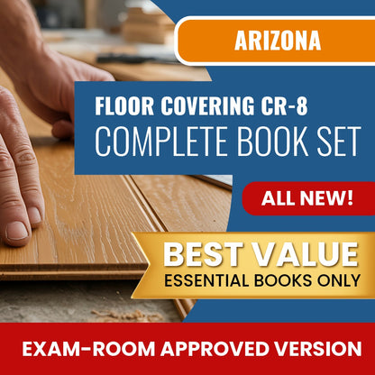 Arizona Floor Covering Residential / Commercial Contractor (CR-8) Books Allowed into Exam Package