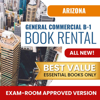 Arizona General Commercial Contractor (B-1) - Books & Course Rental - Exam Room Approved
