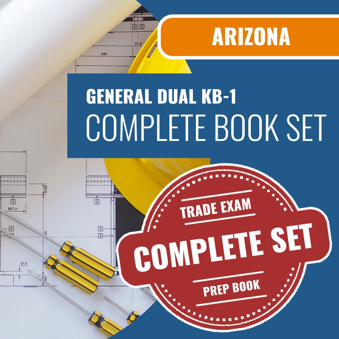 Arizona General Dual Residential / Commercial Contractor (KB-1) Exam Book Package