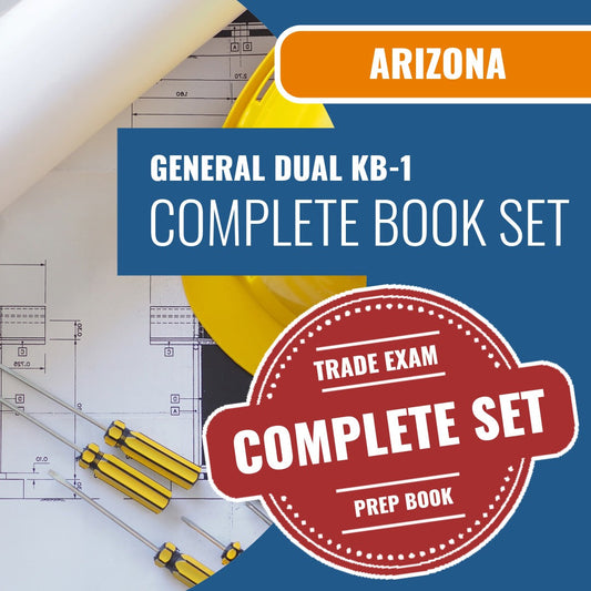 Arizona General Dual Residential / Commercial Contractor (KB-1) Exam Book Package