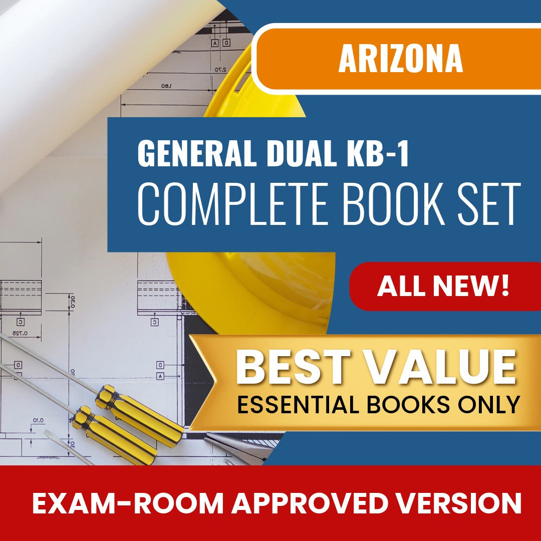 Arizona General Dual Residential / Commercial Contractor (KB-1) Books Allowed into Exam Package