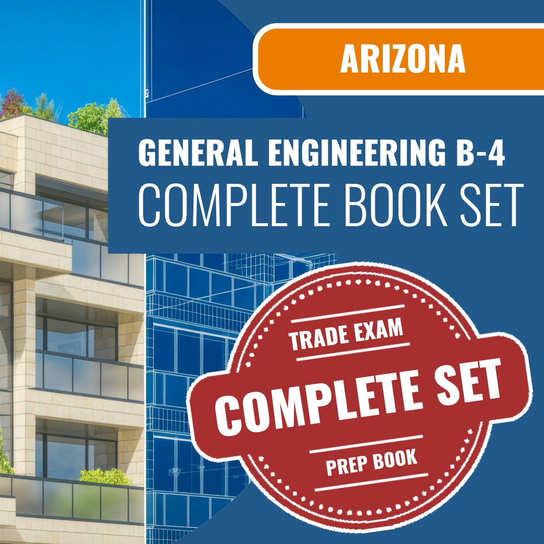Arizona General Engineering Residential Contractor (B-4) Exam Book Package