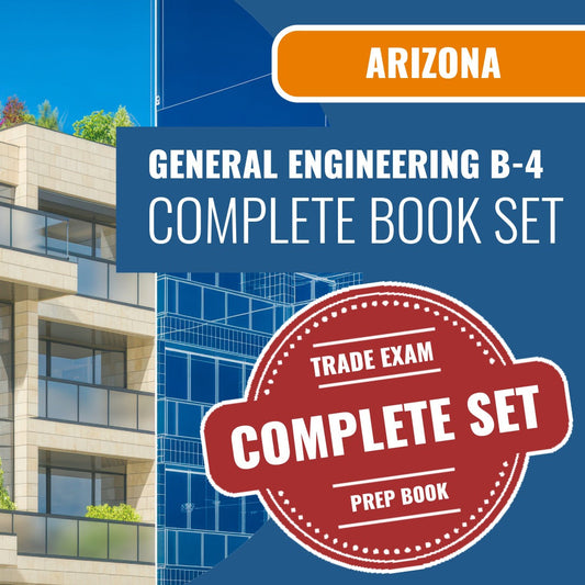 Arizona General Engineering Residential Contractor (B-4) Exam Book Package