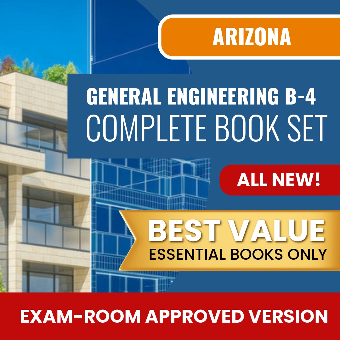Arizona General Engineering Residential Contractor (B-4) Books Allowed into Exam Package