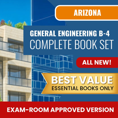 Arizona General Engineering Residential Contractor (B-4) Books Allowed into Exam Package
