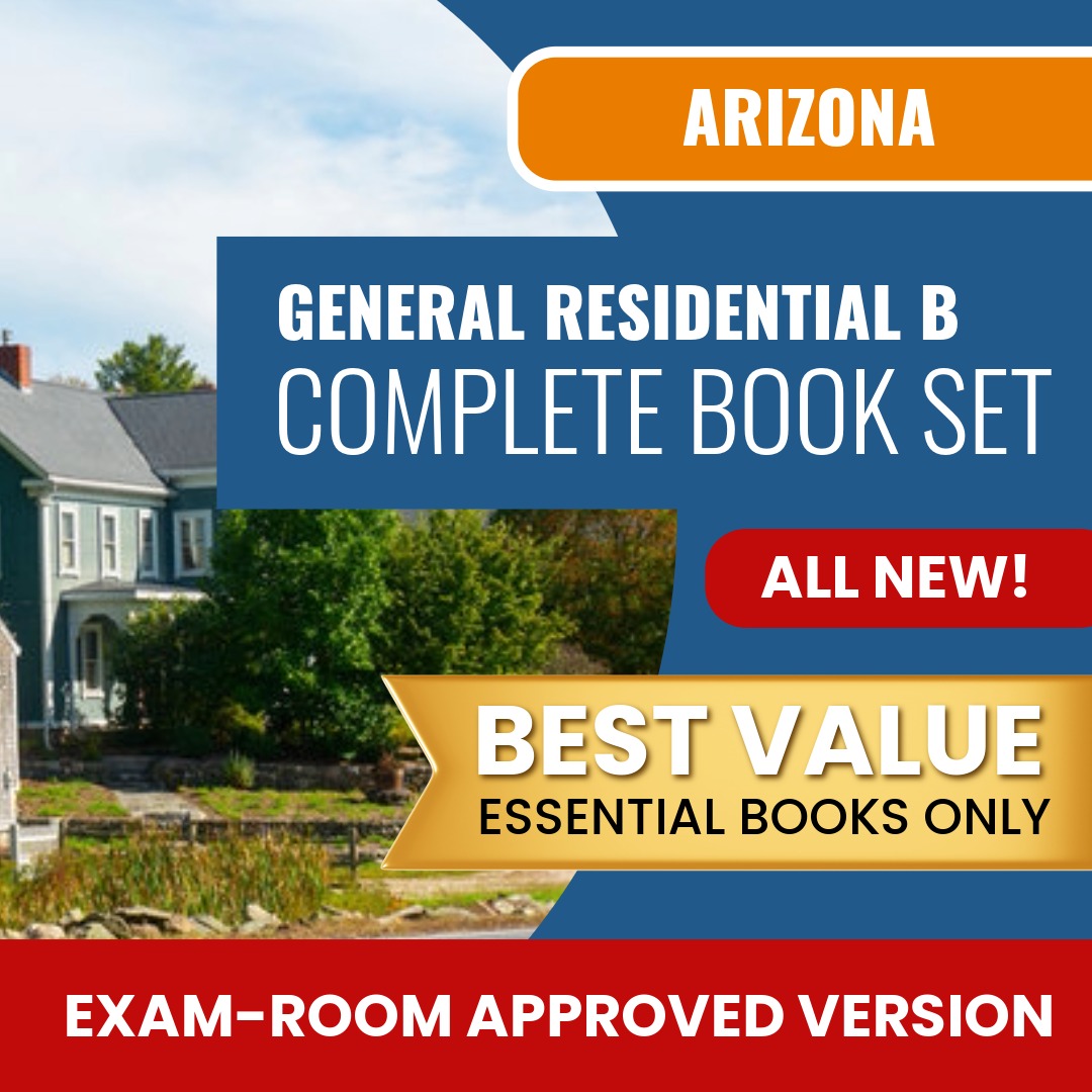 Arizona General Residential Contractor (B) Books Allowed into Exam Package