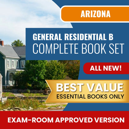 Arizona General Residential Contractor (B) Books Allowed into Exam Package