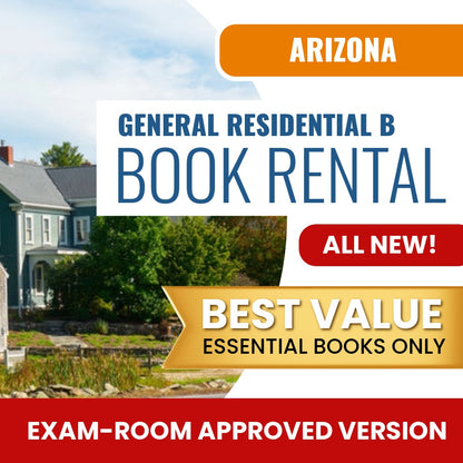 Arizona General Residential Contractor (B) - Books & Course Rental - Exam Room Approved
