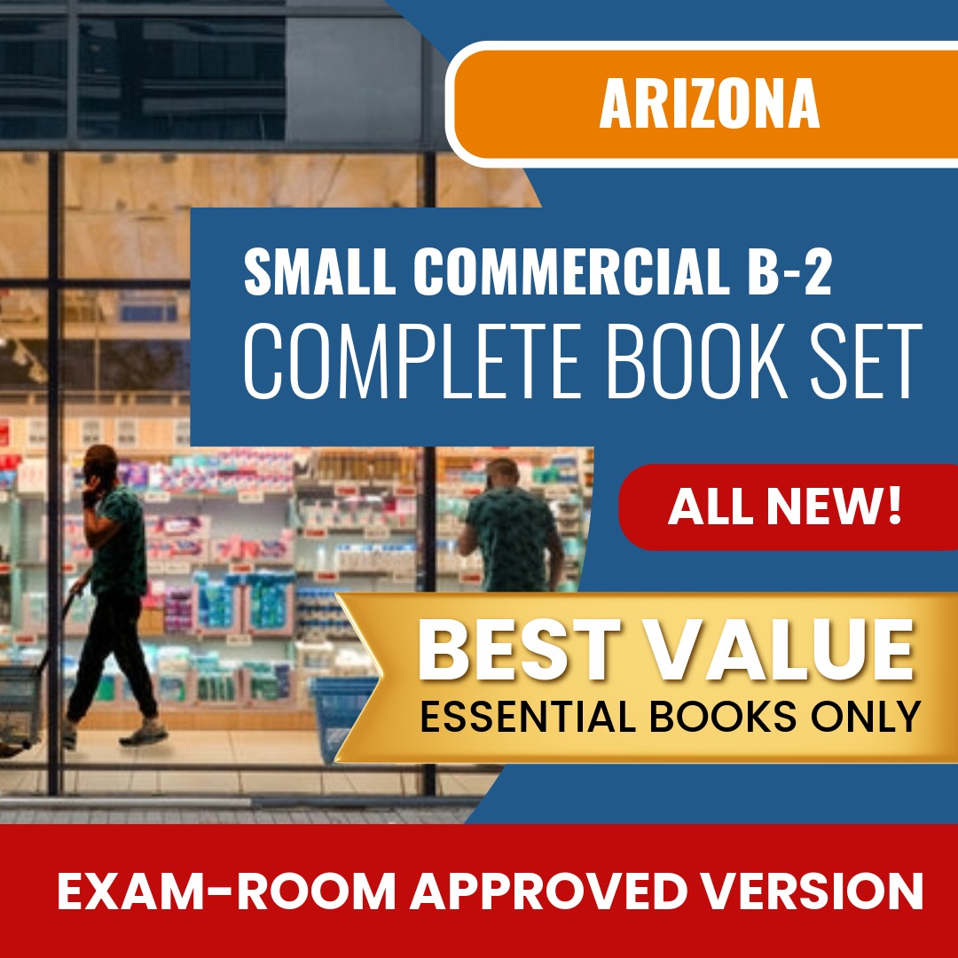 Arizona General Small Commercial Contractor (B-2 ) Books Allowed into Exam Package